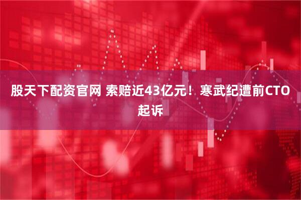 股天下配资官网 索赔近43亿元！寒武纪遭前CTO起诉
