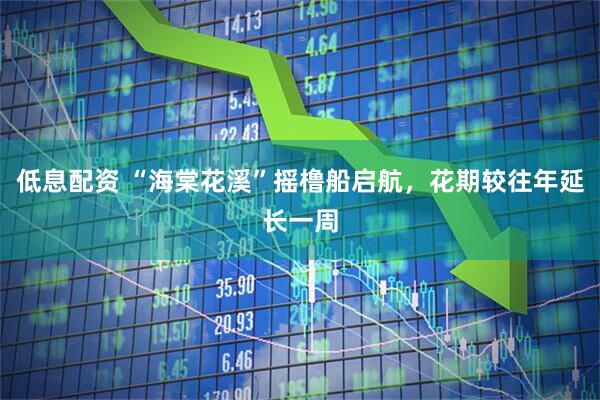 低息配资 “海棠花溪”摇橹船启航，花期较往年延长一周
